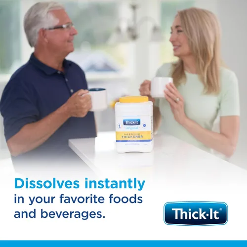 Vista 6 de Thick-It Bote espesante de bebidas de alimentos originales, 36 onzas Thickening powder for dysphagia; dissolves instantly in hot or cold food &