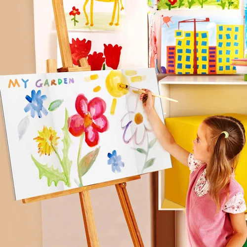 Vista 6 de Chell Tablero de Póster Tríptico de Tamaño Mini, 16" x 24", Tableros de Proyecto Corrugados Pequeños, Blanco, Paquete de 2