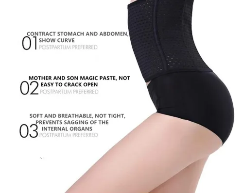Vista 4 de Corsé de fajacinturón de entrenamiento para mujer, banda de vientre para embarazo, ropa ajustada