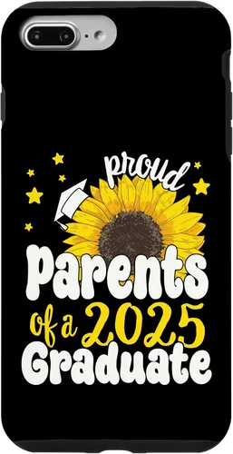 Vista 12 de iPhone 16 Parents of a 2025 Graduate 25 Senior Graduation Sunflower Case