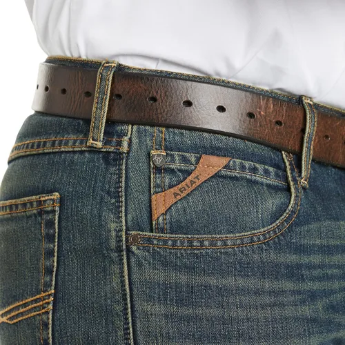 Vista 3 de ARIAT Jeans ajustados y apilables M5 de pierna recta para hombre, Carson Dakota