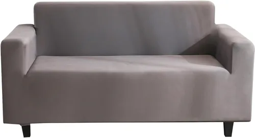 Vista 9 de Fundas de sofá de color liso, funda elástica para sofá, protector universal de muebles, suave, lavable, con parte inferior elástica, fundas de sofá