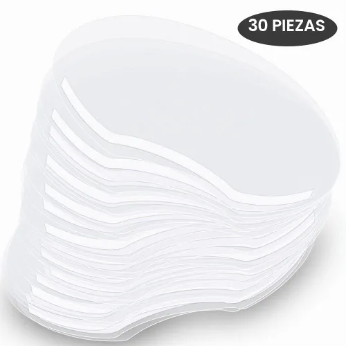 Vista 7 de 30 unidades de protectores faciales y oculares para ducha, viseras transparentes protectoras de maquillaje, protector de cejas para ducha