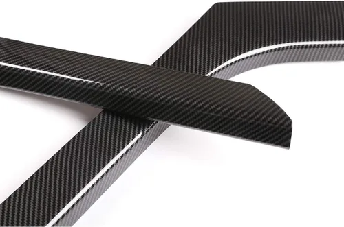 Vista 4 de Tiras de decoración lateral de consola central de ABS para Land Rover Range Rover Evoque 2012-2019 Accesorios de automóvil (fibra de carbono)