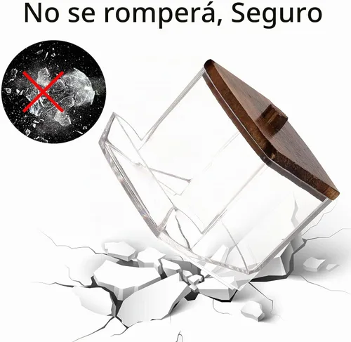 Vista 3 de Tbestmax Soporte para almohadillas de algodón de 7 onzas, dispensador de bolas de algodón Qtip, recipientes de baño, tarro de boticario