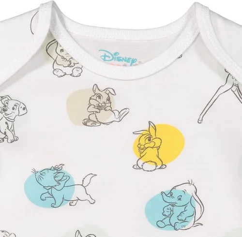 Vista 7 de Disney Body unisex de algodón elástico orgánico de manga corta para bebé (paquete de 3)