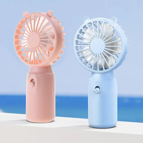 Vista 6 de Ventilador pequeño de mano, mini ventilador portátil de verano, ventilador de bolsillo con pilas AA (pilas no incluidas) Ventilador de oficina