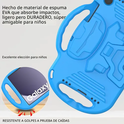 Vista 4 de LTROP Funda para Samsung Galaxy Tab A11 Plus 2025 / A9 Plus 2023 de 11 pulgadas con asa de correa para el hombro y soporte, funda a prueba de golpes