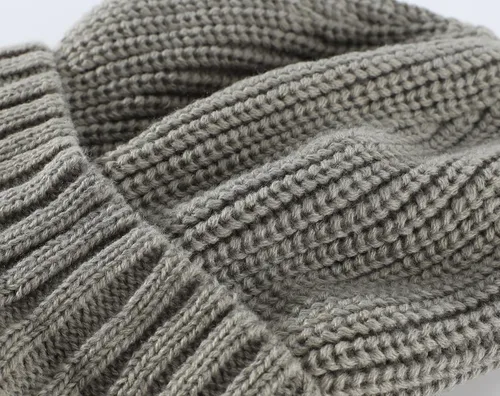 Vista 4 de Home Prefer - Gorro de punto grueso de invierno con visera para hombre