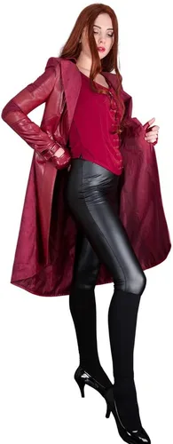 Vista 3 de Cosplay.fm Disfraz de heroína para mujer, chaqueta con pantalones y chaleco