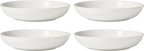 Vista 4 de Lenox 897388 French Perle Groove - Juego de vajilla de 12 piezas, servicio para 4