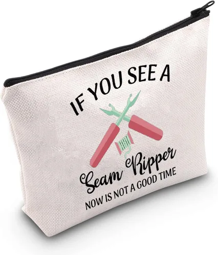Vista 7 de TSOTMO Bolsa de accesorios de costura de regalo para acolchar amante de la costura bolsa con cremallera para alcantarillado sastre disfraz diseñador