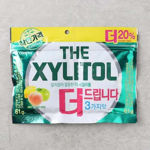 Vista 6 de Minecook Chicle Xylitol 3 Sabores Manzana, Melocotón, Limón 4.4oz 4.30 oz