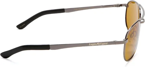 Vista 3 de Eagle Eyes Aviator Polarized Sunglasses - Aviator Glasses with Brow Bar