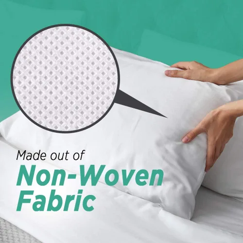 Vista 3 de Crystal Trading Protectores de almohada impermeables – Funda de almohada resistente al agua y a los insectos para almohadas de tamaño queen/king