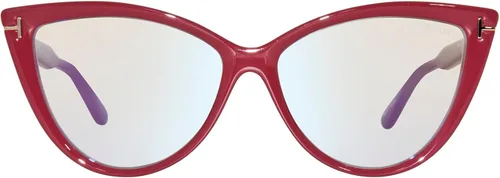 Vista 2 de Tom Ford Gafas graduadas FT 5843 -B 074 Shiny Bordeaux, t LogoBlue Block