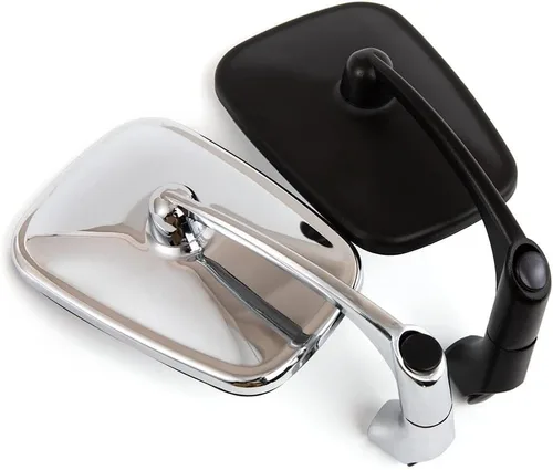 Vista 4 de Para Yamaha XT1200Z Super Tenere XT1200ZE XT660Z XT660X XT660R Espejos laterales cromados universales negros retrovisor 0.394 in 0.315 in Espejos