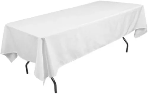 Vista 9 de Tektrum Mantel rectangular de satén sedoso de 60 x 102 pulgadas, 60 x 102 pulgadas, tela de alta calidad, lo mejor para bodas, fiestas, banquetes
