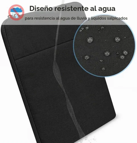 Vista 4 de ProElife - Funda para tablet de 12 pulgadas para Surface Pro, iPad, resistente al agua Black, Precision Fit, Soft Inner Lining Padded