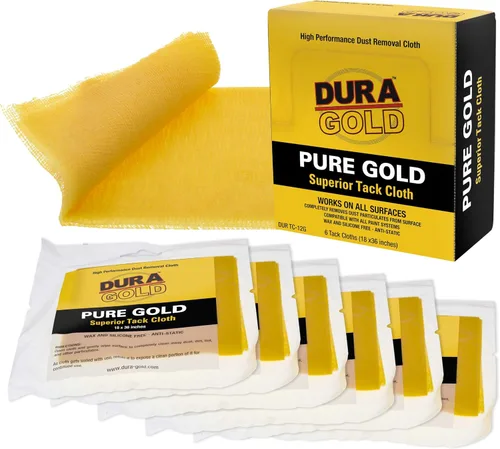 Vista 10 de Dura-Gold - Paño de tachuela superior de oro puro (paquete de 12), carpintería, pintura automotriz, pintura de autocuerpo, paños para pintores