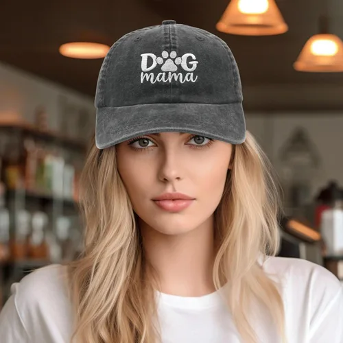 Vista 2 de Waldeal Sombrero de perro para mujer, ajustable, bordado, gorra de béisbol para mamá
