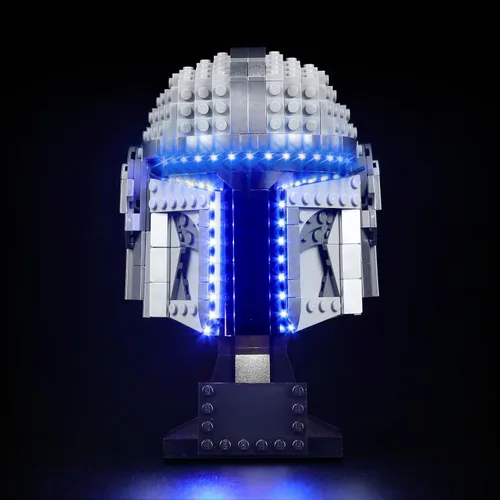 Vista 12 de VONADO Kit de luces LED compatible con el set de casco Lego Captain Rex 75349, iluminación DIY compatible con el casco Lego 75349 (sin modelo)