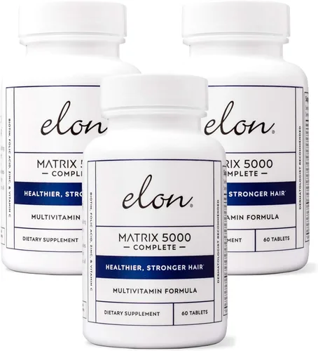 Vista 9 de Elon Matrix 5000 - Multivitamínico completo, vitaminas para el crecimiento de la piel, el cabello y las uñas, vitaminas saludables