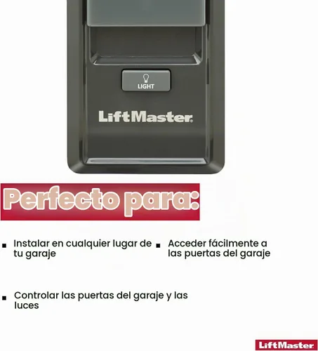 Vista 6 de Liftmaster 885LM multiuso, control inalámbrico inteligente para pared para seguridad del garage + 2.0