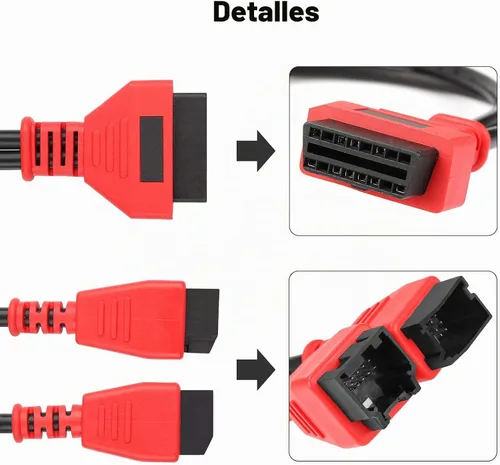 Vista 4 de Adaptador de Cable TTXSPP para Conector de Cable de Programación Chrysler 12+8 para Autel DS808 Maxisys Cable de Prueba Principal para Autel DS808