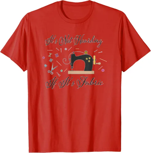 Vista 91 de It's Not Hoarding If Its - Camiseta de costura para acolchado, Blanco, S