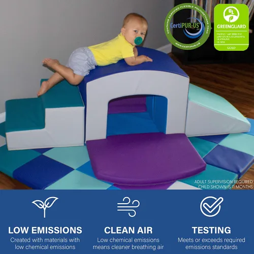 Vista 4 de FDP SoftScape Playtime Grow-n-Learn - Escalador de túnel para niños pequeños