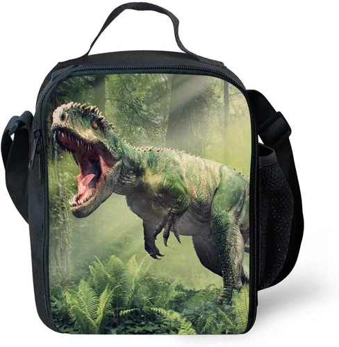Vista 11 de CARBEEN - Lonchera térmica con aislamiento 3D de dinosaurio, gato, tiburón, husky y delfín (animal 10)