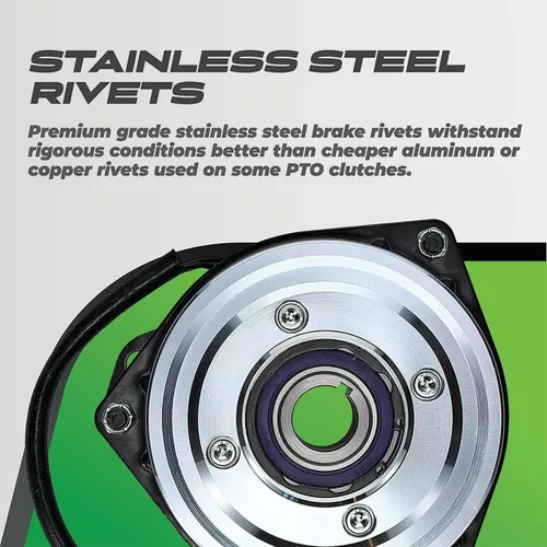 Vista 9 de Outdoor Power Xtreme Equipment New X0610 PTO Clutch Compatible con/Reemplazo para Ariens Pro-Turn 148-991300 00192108 03785000 1.125 cigüeñal, polea