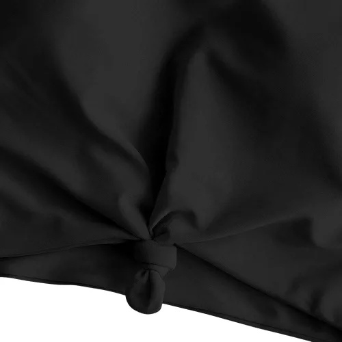 Vista 4 de ZAFUL Parte superior de bikini con nudo frontal para mujer, parte superior de tankini con cuello redondo y acolchado