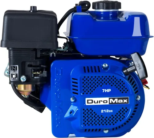 Vista 2 de DuroMax XP7HP 208cc - Motor multiusos de arranque de retroceso a gasolina, aprobado por 50 estados, XP7HP, azul