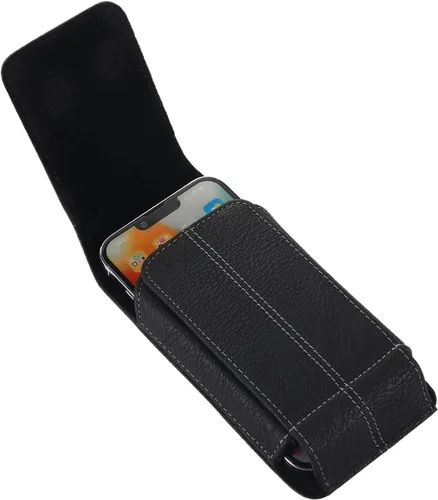 Vista 4 de Funda de piel sintética para teléfono celular, funda giratoria con clip para cinturón para iPhone 17 Pro Max 16 Pro Max, Samsung Galaxy S25 Ultra