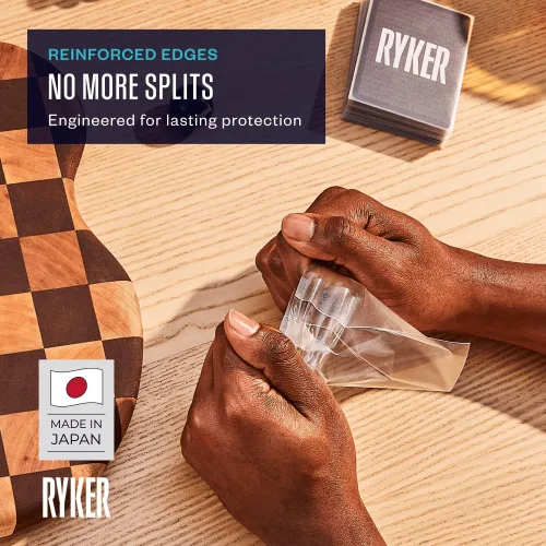 Vista 4 de Ryker Fundas protectoras para tarjetas de juego de mesa americanas (paquete de 3, transparentes, 1.614 x 2.480 in, 300 fundas)