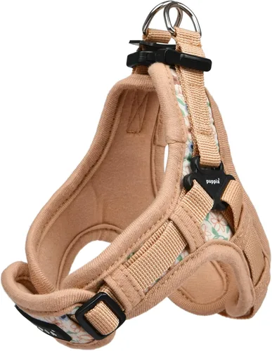 Vista 5 de Puppia Arnés para perro tipo X de primavera y verano, beige_egon, talla S