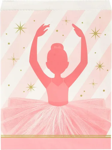 Vista 5 de Creative Converting Twinkle Toes 8 invitaciones para fiestas Rosa