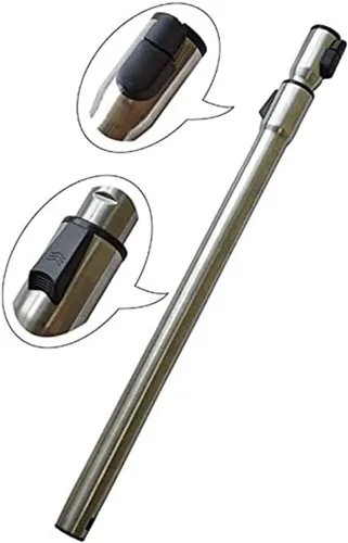 Vista 6 de EZ SPARES Tubo compatible con aspiradoras Miele C1, C2, C3, tubo de acero inoxidable telescópico no eléctrico, varita de extensión de 1.375