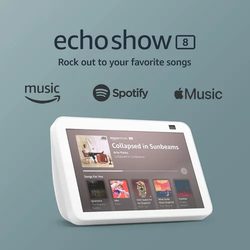 Vista 10 de [Usado] Nuevo Echo Show 8 (2da generación, edición 2021) - Pantalla HD inteligente con Alexa y cámara de 13 MP - Carbón