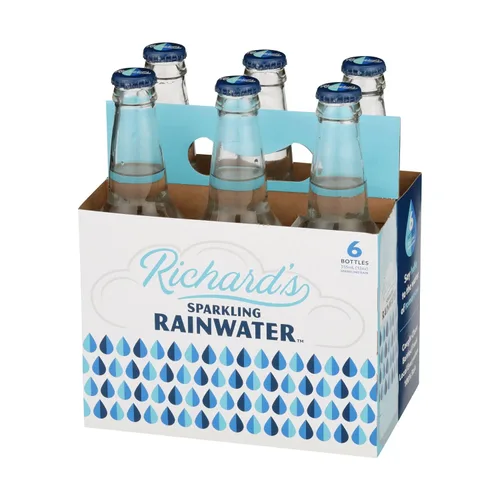 Vista 2 de Richard's Rainwater Agua de lluvia con gas, 12 FZ