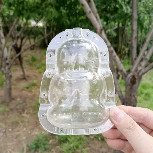 Vista 3 de GANAZONO Buddha Fruit 4.92 x 3.74 x 2.36 pulgadas transparente PC material moldeador herramienta para jardín frutas verduras cultivo diversión