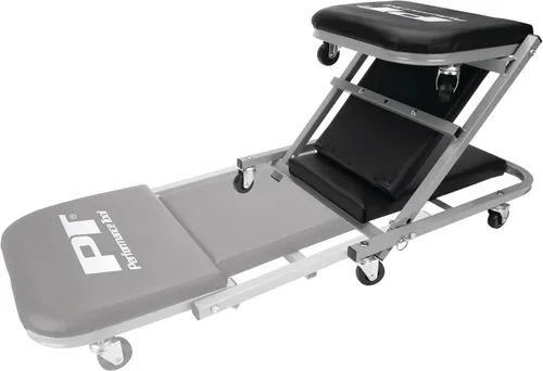 Vista 8 de Performance Tool W85018 Asiento Rodante Plegable Enredadera de 40 Pulgadas, Silla de Garaje Ajustable Todo en Uno, Para Acostarse o Sentarse