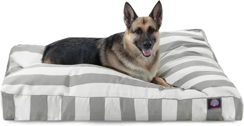 Vista 44 de Majestic Pet Cama rectangular grande para perros con rayas lavable, cama antideslizante y cómoda para mascotas, cama para perros con funda extraíble