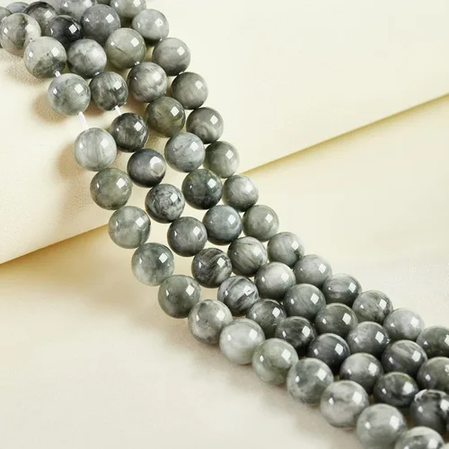 Vista 46 de 60 piezas de cuentas de turquesa africana natural de 6 mm, cuentas de gema redondas sueltas para hacer joyas