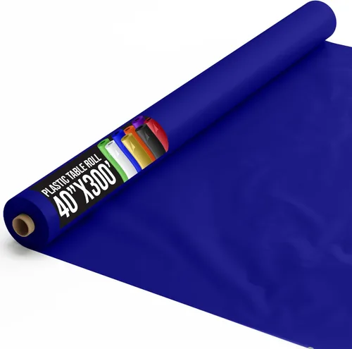 Vista 39 de Exquisito rollo de mantel de mesa de plástico aqua de Party Solids 4 piezas 40" X 300' Rollo de mantel de mesa de plástico - Rollos de mantel