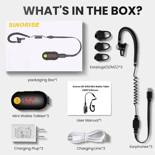 Vista 6 de Super Mini Walkie Talkies, radios bidireccionales portátiles para restaurantes, deportes al aire libre, tiendas minoristas, hospital y viajes
