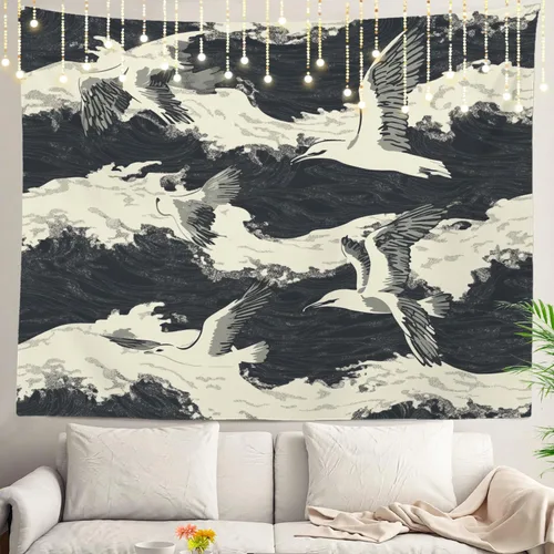 Vista 37 de Shrahala Brown Golden Tapestry, Lion Wall Hanging Hd Print Polyester Backdrop For Dorm Room Bedroom 30 X 40 In