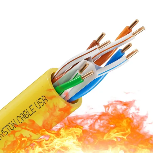 Vista 15 de Cable de Internet Ethernet Cat6e – 10 pies, 600 MHz 23AWG de alambre de cobre sólido desnudo apto para exteriores/interiores, sin extremos de 10